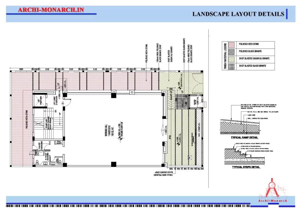 LANDSCAPE LAYOUT DETAILS DRAWING