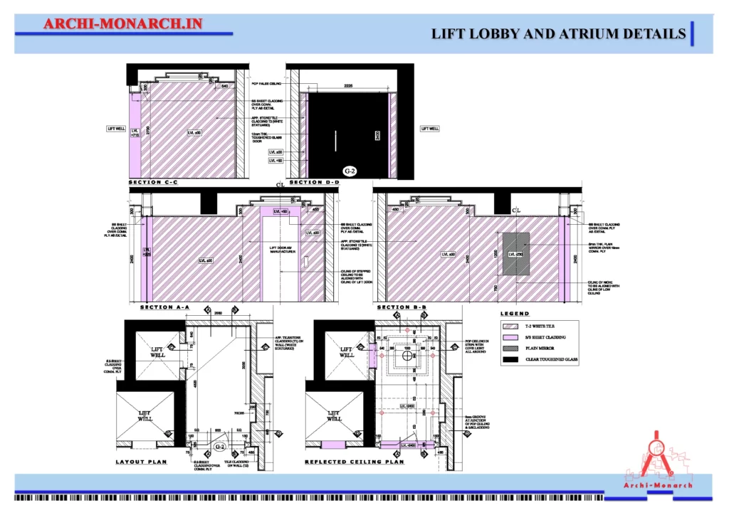 LIFT LOBBY AND ATRIUM DETAILS DRAWING