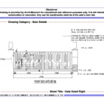 Gate Detail Eight – Architectural Gate Detail Drawing | Archi-Monarch