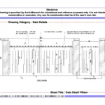 Gate Detail Fifteen – Architectural Gate Detail Drawing | Archi-Monarch