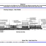 Gate Detail Five – Architectural Gate Detail Drawing | Archi-Monarch