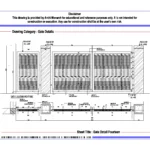 Gate Detail Fourteen – Architectural Gate Detail Drawing | Archi-Monarch