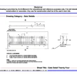 Gate Detail Twenty Four – Architectural Gate Detail Drawing | Archi-Monarch