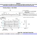 Gate Detail Twenty Nine – Architectural Gate Detail Drawing | Archi-Monarch