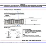 Gate Detail Twenty One – Architectural Gate Detail Drawing | Archi-Monarch