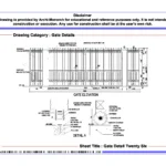 Gate Detail Twenty Six – Architectural Gate Detail Drawing | Archi-Monarch