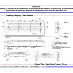 Gate Detail Twenty Three – Architectural Gate Detail Drawing | Archi-Monarch