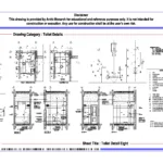 Toilet Detail Eight – Architectural Toilet Detail Drawing | Archi-Monarch