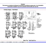 Toilet Detail Four – Architectural Toilet Detail Drawing | Archi-Monarch
