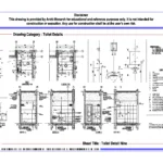 Toilet Detail Nine – Architectural Toilet Detail Drawing | Archi-Monarch