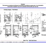 Toilet Detail Seven – Architectural Toilet Detail Drawing | Archi-Monarch