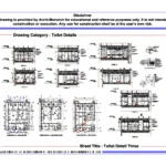 Toilet Detail Three – Architectural Toilet Detail Drawing | Archi-Monarch