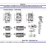 Toilet Detail Two – Architectural Toilet Detail Drawing | Archi-Monarch