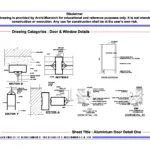 Aluminium Door Detail One – Architectural Aluminium Door Detail Drawing | Archi-Monarch