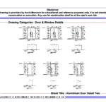 Aluminium Door Detail Two – Architectural Aluminium Door Detail Drawing | Archi-Monarch