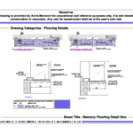 Balcony Flooring Detail One – Architectural Balcony Flooring Detail Drawing | Archi-Monarch