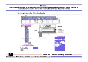 Balcony Flooring Detail Two – Architectural Balcony Flooring Detail Drawing | Archi-Monarch