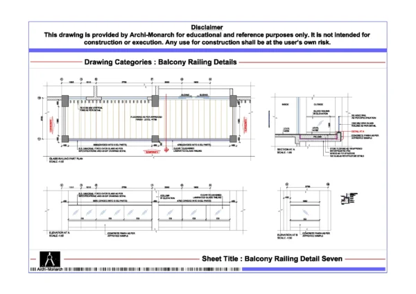 Balcony Railing Detail Seven ⋆ Archi-Monarch