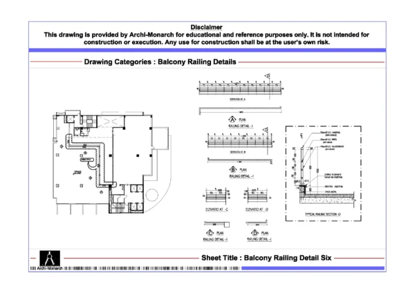 Balcony Railing Detail Six ⋆ Archi-Monarch