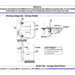 Canopy Detail Eleven – Architectural Canopy Detail Drawing | Archi-Monarch