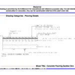 Concrete Flooring Section One – Architectural Concrete Flooring Section Drawing | Archi-Monarch