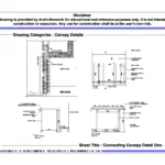 Connecting Canopy Detail One – Architectural Connecting Canopy Detail Drawing | Archi-Monarch