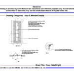 Door Detail Eight – Architectural Door Detail Drawing | Archi-Monarch