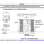Door Detail Fourteen – Architectural Door Detail Drawing | Archi-Monarch