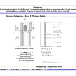 Door Detail Nine – Architectural Door Detail Drawing | Archi-Monarch