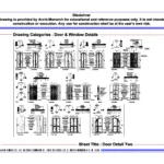 Door Detail Two – Architectural Door Detail Drawing | Archi-Monarch