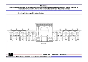 Elevation Detail Five – Architectural Elevation Detail Drawing | Archi-Monarch