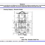 Elevation Detail Two – Architectural Elevation Detail Drawing | Archi-Monarch