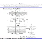Fencing Detail Four – Architectural Fencing Detail Drawing | Archi-Monarch