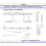 Fencing Detail Three – Architectural Fencing Detail Drawing | Archi-Monarch