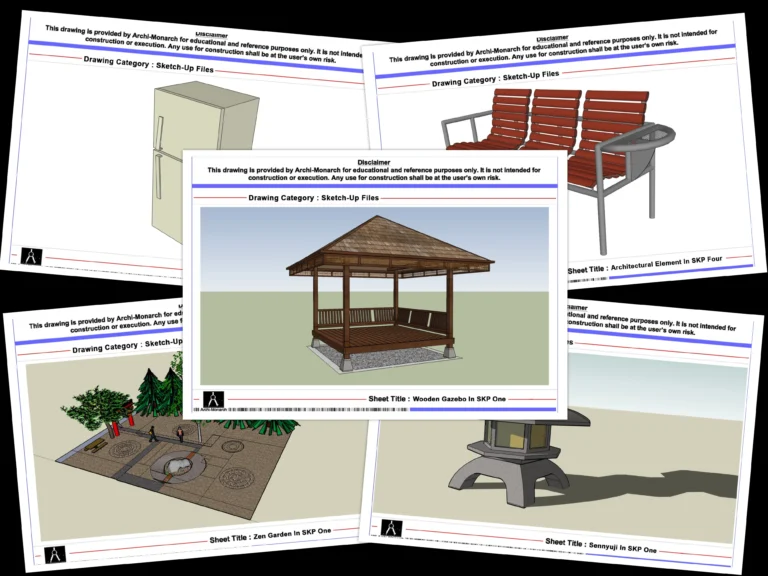 SketchUp Files – Architectural SketchUp model files and 3D design resources | Archi-Monarch