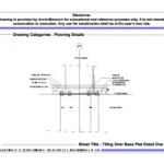 Tiling Over Base Plate Detail One – Architectural Tiling Over Base Plate Detail Drawing | Archi-Monarch