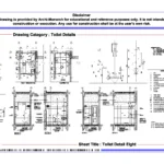 Toilet Detail Eight – Architectural Toilet Detail Drawing | Archi-Monarch