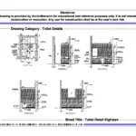 Toilet Detail Eighteen – Architectural Toilet Detail Drawing | Archi-Monarch
