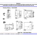 Toilet Detail Fifteen – Architectural Toilet Detail Drawing | Archi-Monarch
