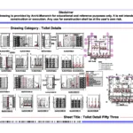 Toilet Detail Fifty Three – Architectural Toilet Detail Drawing | Archi-Monarch