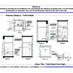 Toilet Detail Forty Eight – Architectural Toilet Detail Drawing | Archi-Monarch