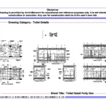 Toilet Detail Forty One – Architectural Toilet Detail Drawing | Archi-Monarch
