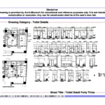 Toilet Detail Forty Three – Architectural Toilet Detail Drawing | Archi-Monarch