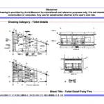 Toilet Detail Forty Two – Architectural Toilet Detail Drawing | Archi-Monarch
