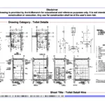 Toilet Detail Nine – Architectural Toilet Detail Drawing | Archi-Monarch