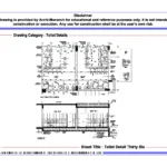 Toilet Detail Thirty Six – Architectural Toilet Detail Drawing | Archi-Monarch