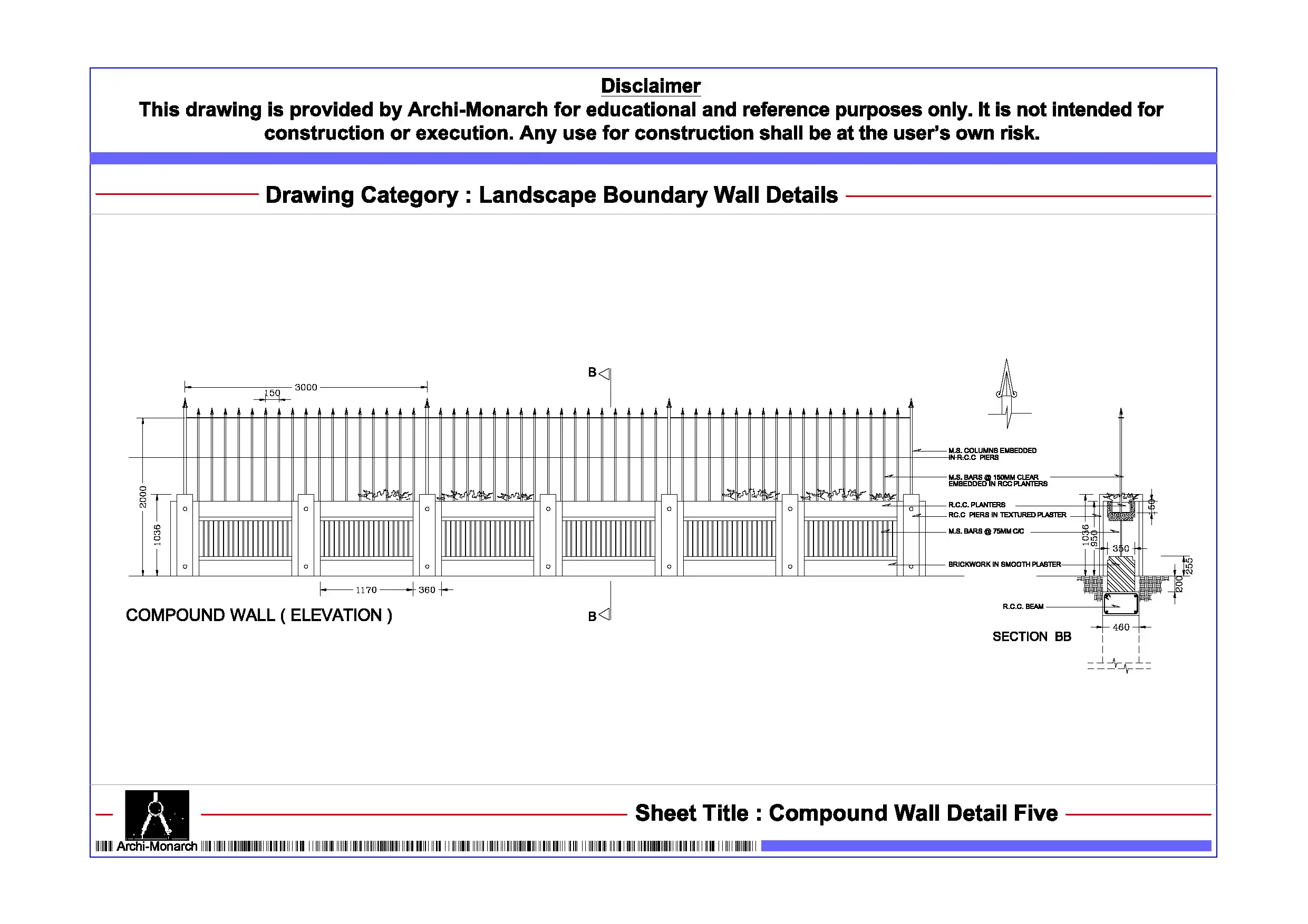 Compound Wall Detail Five