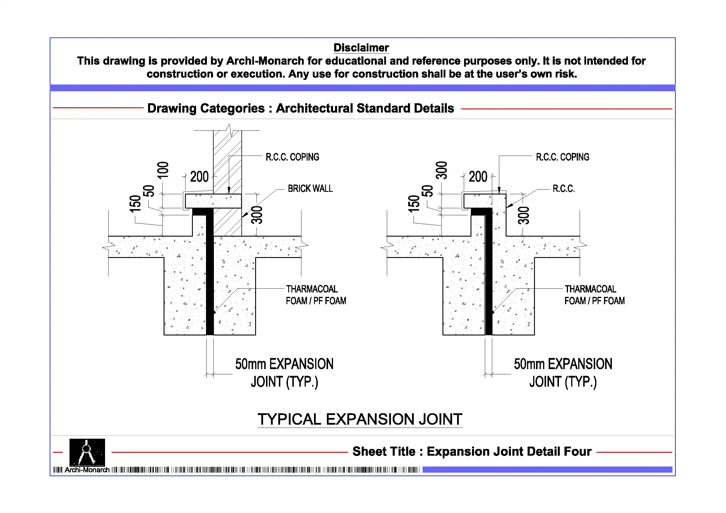 Expansion Joint Detail Four