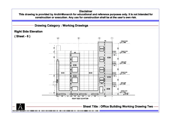 Office Drafting Example Office Building Working Drawing Two ⋆ Archi-Monarch