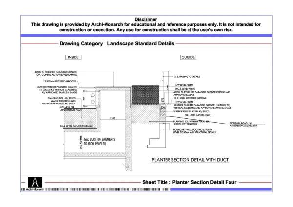 Planting Pot Section Planter Section Detail Four ⋆ Archi-Monarch